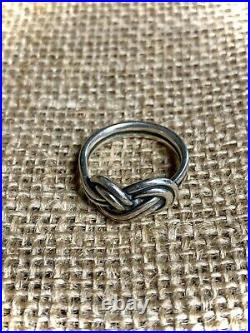 James Avery True Love Knot Ring Size 10 Lovers 6g Romantic Sterling Silver Rare