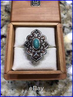 James Avery Turquoise Bronze Ring Size 8