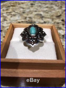 James Avery Turquoise Bronze Ring Size 8