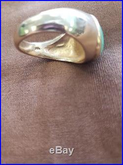 James Avery Vintage Gold/Silver Jade Ring