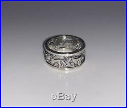 James Avery Vintage Retired Unicorn Ring Sterling Silver Size 7.5 HTF RARE