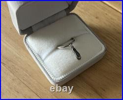 James Avery Vintage Sterling Silver 925 Dangle Charm Ballet Slipper Ring 5.5 EUC