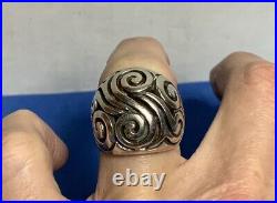James Avery Wide Dome Swirl Ring Sz 8.5