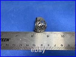 James Avery Wide Dome Swirl Ring Sz 8.5