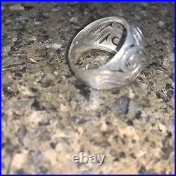 James Avery Wide Dome Swirl Ring Sz 9