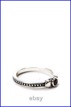 James Avery Womens Sterling Silver Lab Created Ruby Small Hearts Band Size 5.5 2 James Avery Womens Sterling Silver Lab Created Ruby Small Hearts Band Size 5.5 2