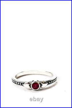 James Avery Womens Sterling Silver Lab Created Ruby Small Hearts Band Size 5.5 2 James Avery Womens Sterling Silver Lab Created Ruby Small Hearts Band Size 5.5 2