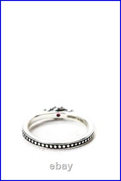 James Avery Womens Sterling Silver Lab Created Ruby Small Hearts Band Size 5.5 2 James Avery Womens Sterling Silver Lab Created Ruby Small Hearts Band Size 5.5 2