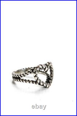 James Avery Womens Sterling Silver Rope Heart Ring 3.8g Size 5 James Avery Womens Sterling Silver Rope Heart Ring 3.8g Size 5