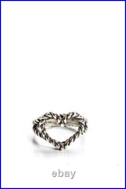 James Avery Womens Sterling Silver Rope Heart Ring 3.8g Size 5 James Avery Womens Sterling Silver Rope Heart Ring 3.8g Size 5