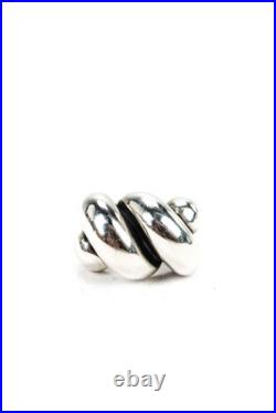 James Avery Womens Sterling Silver Sisterhood Twisted Knot Ring Size 5.25 14.4g James Avery Womens Sterling Silver Sisterhood Twisted Knot Ring Size 5.25 14.4g