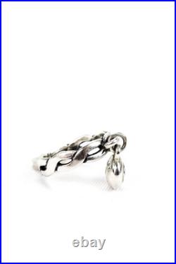 James Avery Womens Sterling Silver Topaz Dangle Ring Size 2.5 2.5g James Avery Womens Sterling Silver Topaz Dangle Ring Size 2.5 2.5g