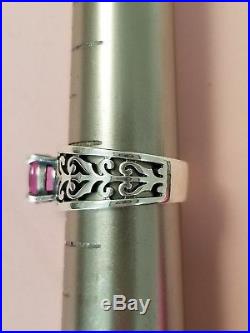 James Avery adoree ring with pink sapphire size 8 Beautiful condition