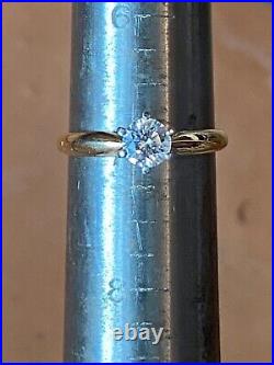 James Avery custom 18k yellow gold diamond ring size 7