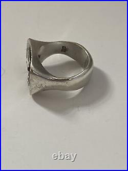 James Avery rare retired super imposing ring XP Chi Rho Size 6.75