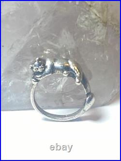 James Avery ring sleeping cat band sterling pinky silver women girls