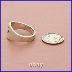James avery sterling silver wide crosslet band ring size 10