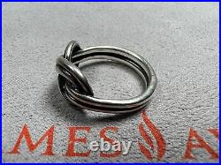 (LotA) RETIRED James Avery Sterling Silver True Love Knot Ring, Size 7
