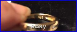 Lovely James Avery Debra. 15 ctw Diamond 18k Yellow Gold Wedding Ring Band 6.5