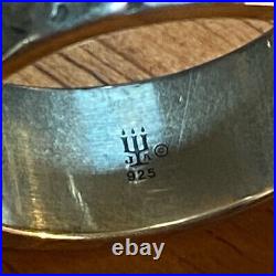 MENS CROSS RING JAMES AVERY HAMMERED Silver Faith Ring SIZE 11