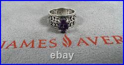 Pre-Owned James Avery Adoree Ladies Ring, Size 5.5 Sterling Silver with Amethyst
