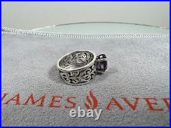 Pre-Owned James Avery Adoree Ladies Ring, Size 5.5 Sterling Silver with Amethyst