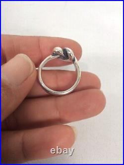 Pretty James avery sterling Silver 925 heart Knot ring size 8