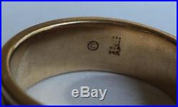 RARE James Avery 14K Gold Continuous Oak Leaves Band Ring Sz 9-1/2 RETIRED