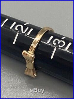 RARE James Avery 14k Yellow Gold Bow Ring 2.5