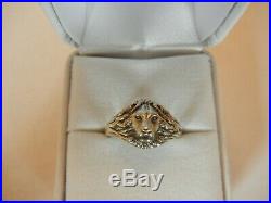 RARE James Avery Sterling Silver LION RING Size 6 LEO COURAGE Retired VGUC Box