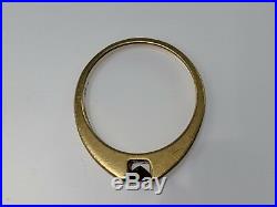 RARE RETIRED James Avery 14k Yellow Gold Meridian Ring Red Garnet Size 6.5