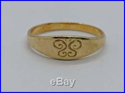 RARE RETIRED James Avery 14k Yellow Gold Tiny Spring Butterfly Ring Size 4.5