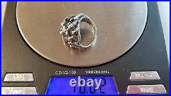 RARE RETIRED James Avery Tree Branch Openwork Dome Ring Sterling Silver Size 5