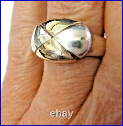 RARE & Retired James Avery Gold and Silver Ring Size 4 PRETTY! Orig. Box NEAT
