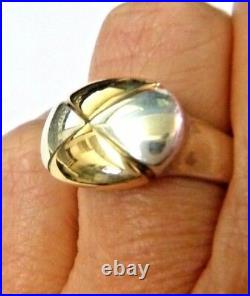 RARE & Retired James Avery Gold and Silver Ring Size 4 PRETTY! Orig. Box NEAT