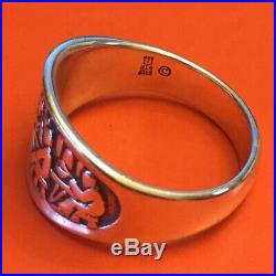 RARE Retired James Avery Sterling Silver 925 Jesus Last Supper Ring Size 10 3/4