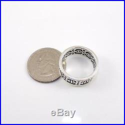 RARE Retired James Avery Sterling Silver Eternity Filigree Ring Size 9 LFJ4