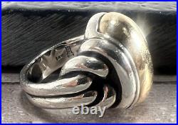 RETIRED JAMES AVERY 14KT/925 KNOTTED DOME RING Sz 6.75 17.5 Grams RETIRED JAMES AVERY 14KT/925 KNOTTED DOME RING Sz 6.75 17.5 Grams