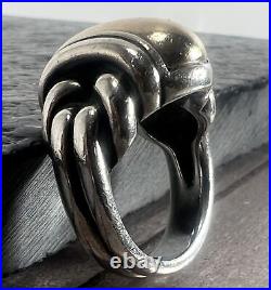 RETIRED JAMES AVERY 14KT/925 KNOTTED DOME RING Sz 6.75 17.5 Grams RETIRED JAMES AVERY 14KT/925 KNOTTED DOME RING Sz 6.75 17.5 Grams