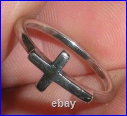 RETIRED JAMES AVERY STERLING SILVER CROSS WEDDING BAND RING SIZE 6 tuvi