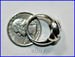 RETIRED JAMES AVERY Sterling Silver 3-D Swirl Knotted Dome Ring Sz-6 With Box