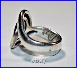 RETIRED JAMES AVERY Sterling Silver 925 Omega Swirl Band Ring Sz- 5.5