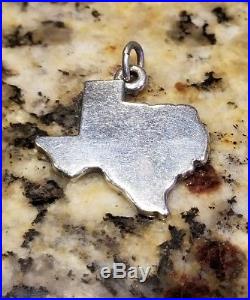 RETIRED JAMES AVERY Sterling Silver Lg Texas Pendant Charm HTF Uncut Jump Ring