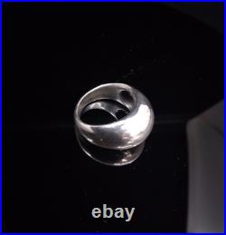 RETIRED James Avery 925 Silver Large Hammered Dome Ring Sz 8.5 RETIRED James Avery 925 Silver Large Hammered Dome Ring Sz 8.5