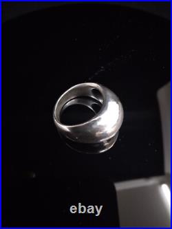 RETIRED James Avery 925 Silver Large Hammered Dome Ring Sz 8.5 RETIRED James Avery 925 Silver Large Hammered Dome Ring Sz 8.5