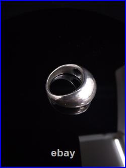 RETIRED James Avery 925 Silver Large Hammered Dome Ring Sz 8.5 RETIRED James Avery 925 Silver Large Hammered Dome Ring Sz 8.5