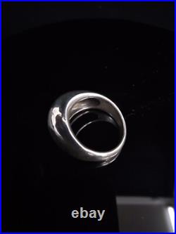 RETIRED James Avery 925 Silver Large Hammered Dome Ring Sz 8.5 RETIRED James Avery 925 Silver Large Hammered Dome Ring Sz 8.5