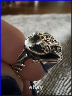 RETIRED James Avery Frog Ring Sz 9