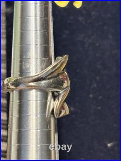 RETIRED James Avery Sterling Silver 925 Double Leaf Wrap Ring, Size 6 RETIRED James Avery Sterling Silver 925 Double Leaf Wrap Ring, Size 6