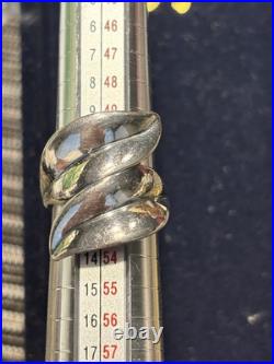 RETIRED James Avery Sterling Silver 925 Double Leaf Wrap Ring, Size 6 RETIRED James Avery Sterling Silver 925 Double Leaf Wrap Ring, Size 6